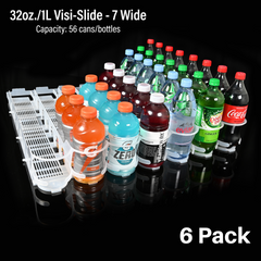 32oz./1Liter Visi-Slide®  7 wide Shelf Glide