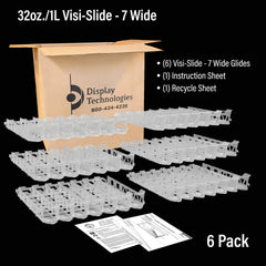 32oz./1Liter Visi-Slide®  7 wide Shelf Glide