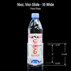 16oz. Visi-Slide®  10 wide Shelf Glide