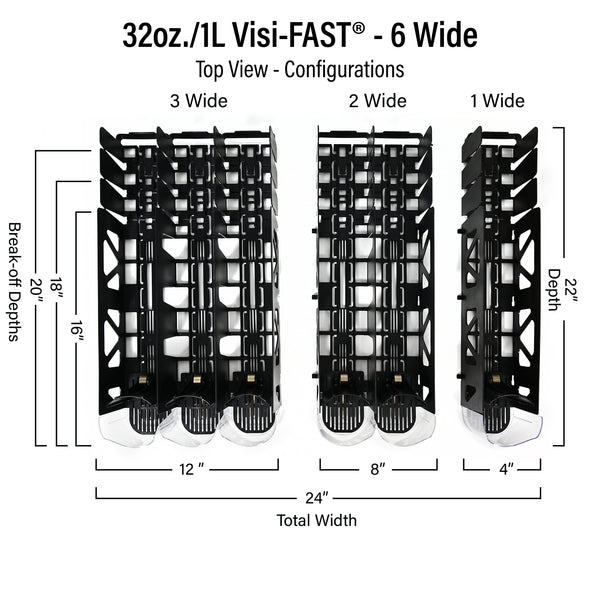 Display Technologies, LLC 12/16oz. Visi-FAST Pusher Glide - 1 Pack