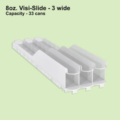 8oz. Visi-Slide® 3 wide Shelf Glide