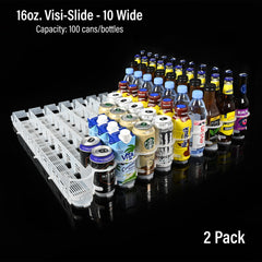 16oz. Visi-Slide®  10 wide Shelf Glide