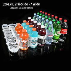 32oz./1Liter Visi-Slide®  7 wide Shelf Glide