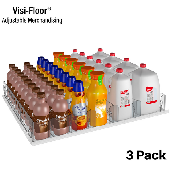 Display Technologies Visi-Fast 20oz (Pack of 2) Fridge Organizer, Pusher  Glide, Beverage Water Bottles Storage for Refrigerator, Kitchen Can Bottle  Organizer, Energy Drink Bottle Dispenser 