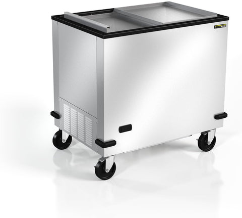 Silver King Majestic Milk Dispenser with shipboard legs and one 6-gallon crate (230v/50-60hz/1ph/.83A,1 valve, NEMA 6-15P)