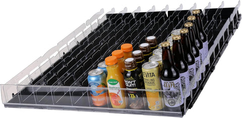 Ice-Glide Beverage Dispenser - Gravity-Fed Beverage Glide for Angled Shelves for Coolers, Commercial Refrigerators, Cold Vaults (Extended)