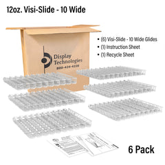 12oz. Visi-Slide®  10 wide Shelf Glide