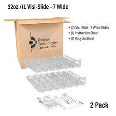 32oz./1Liter Visi-Slide®  7 wide Shelf Glide