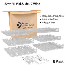 32oz./1Liter Visi-Slide®  7 wide Shelf Glide
