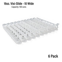 16oz. Visi-Slide®  10 wide Shelf Glide