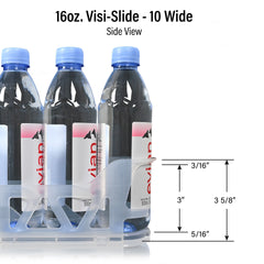 16oz. Visi-Slide®  10 wide Shelf Glide