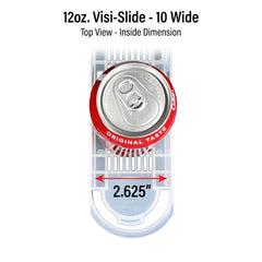 12oz. Visi-Slide®  10 wide Shelf Glide