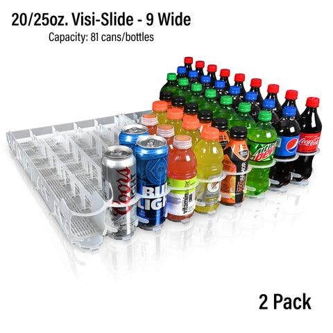 20oz. Visi-Slide®  9 wide Shelf Glide