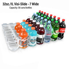 32oz./1Liter Visi-Slide®  7 wide Shelf Glide
