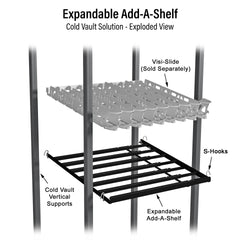 Cold Vault Expandable Add-A-Shelf