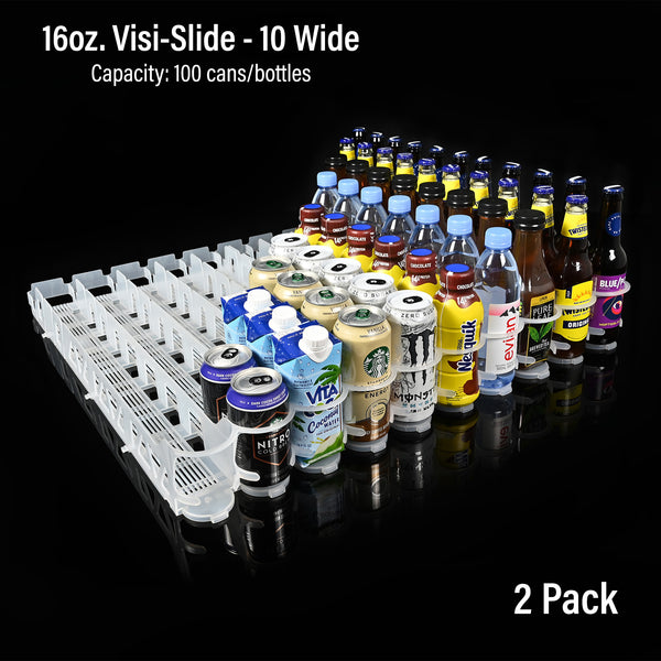 16oz. Visi-Slide® 10 wide Shelf Glide